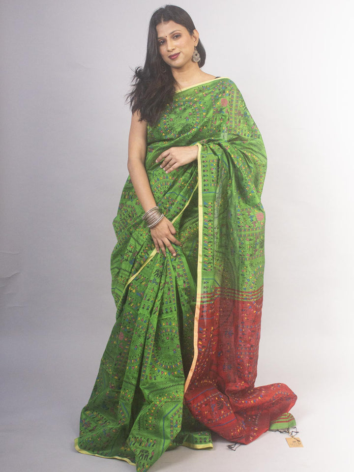 Bengal Cotton Silk Handloom Saree - 16420 Saree SSH   