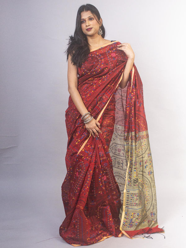 Bengal Cotton Silk Handloom Saree - 16864 Saree SSH   