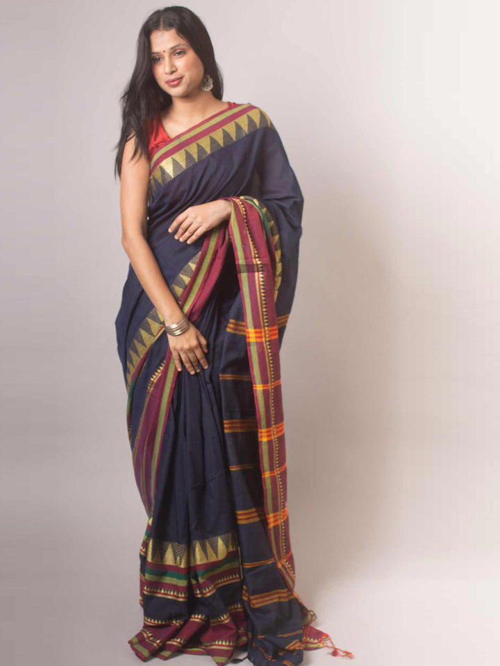 Madhumani Begampuri Bengal Cotton Handloom Saree - 17008 Saree AEVUM