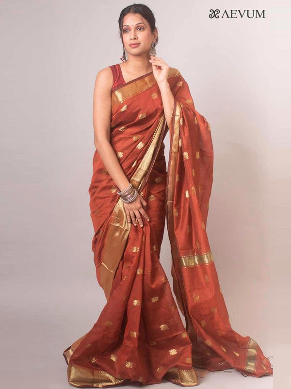 Tant Cotton Silk Bengal Handloom Saree - 17095 Saree Ashoke Pal   