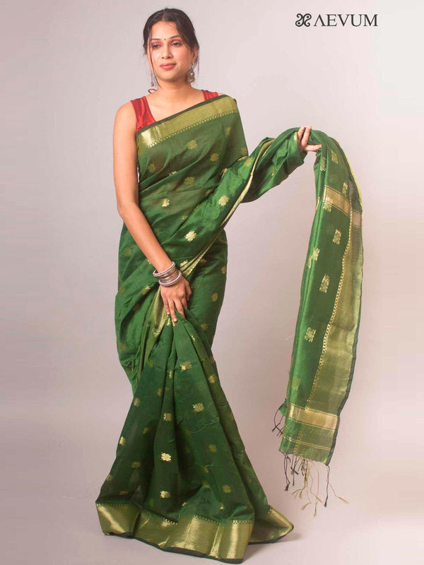 Tant Cotton Silk Bengal Handloom Saree - 17097 Saree Ashoke Pal   