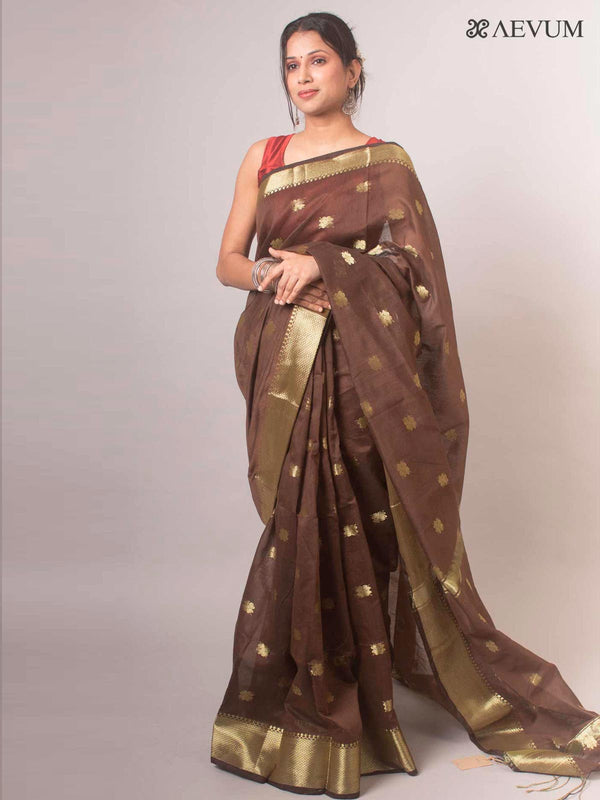 Tant Cotton Silk Bengal Handloom Saree - 17099 Saree Ashoke Pal   