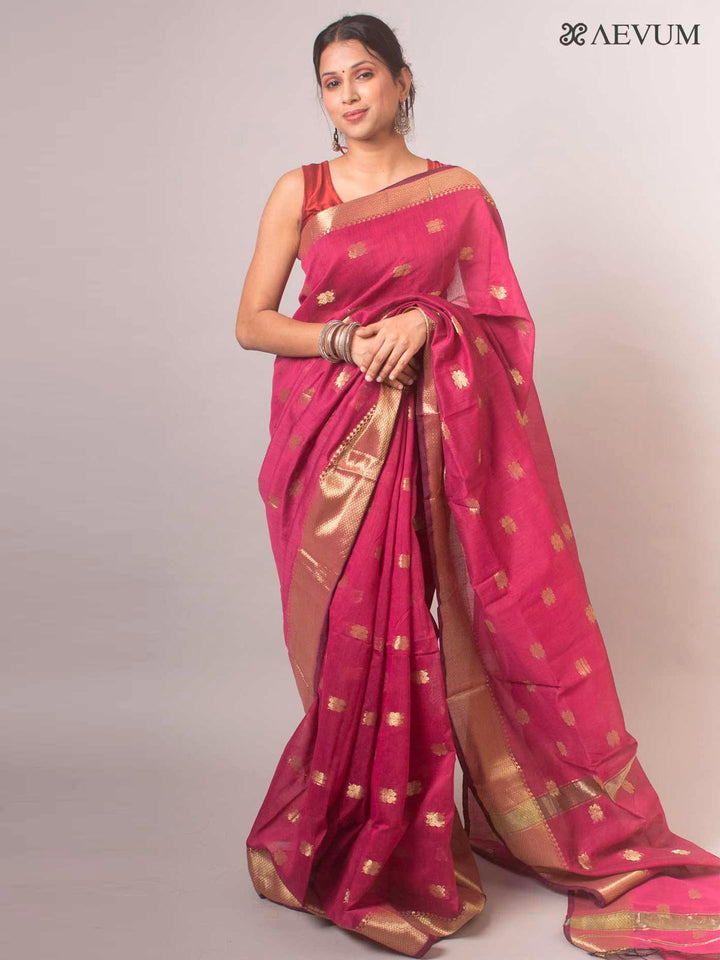 Tant Cotton Silk Bengal Handloom Saree - 17102 Saree AEVUM   