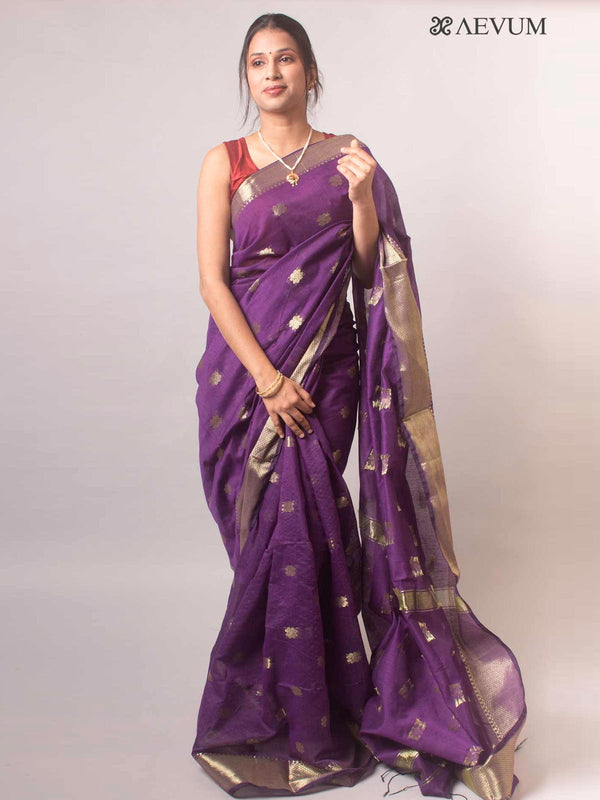 Tant Cotton Silk Bengal Handloom Saree - 17712 Saree Ashoke Pal   