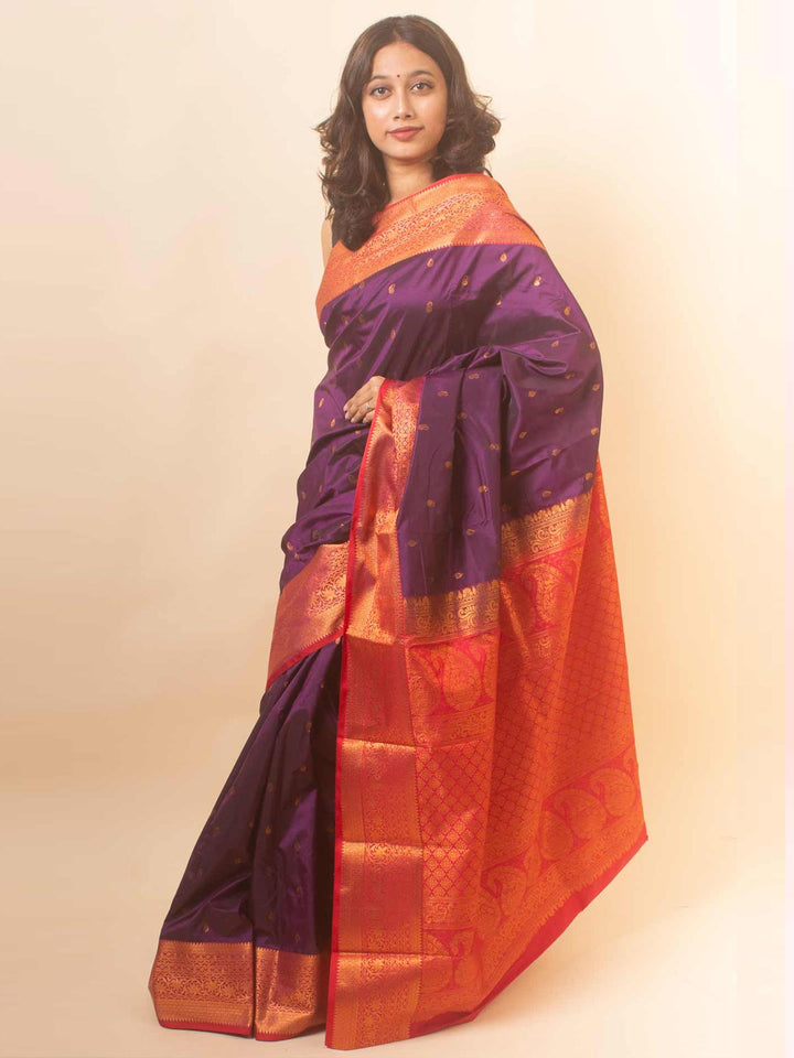 Kanjivaram Bridal Saree - 18346 Saree AEVUM   