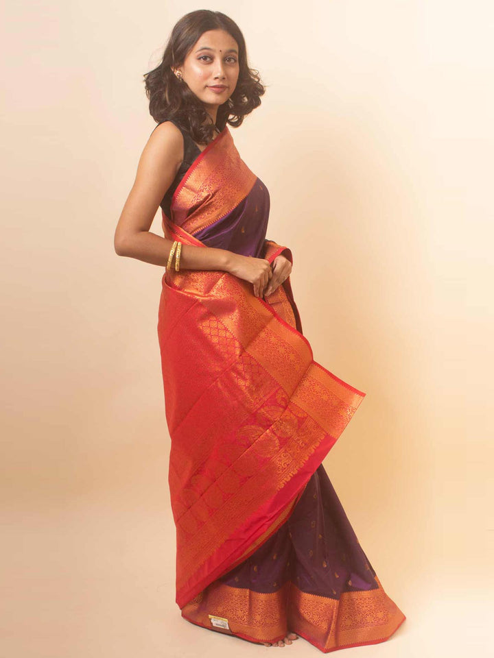 Kanjivaram Bridal Saree - 18346 Saree AEVUM   