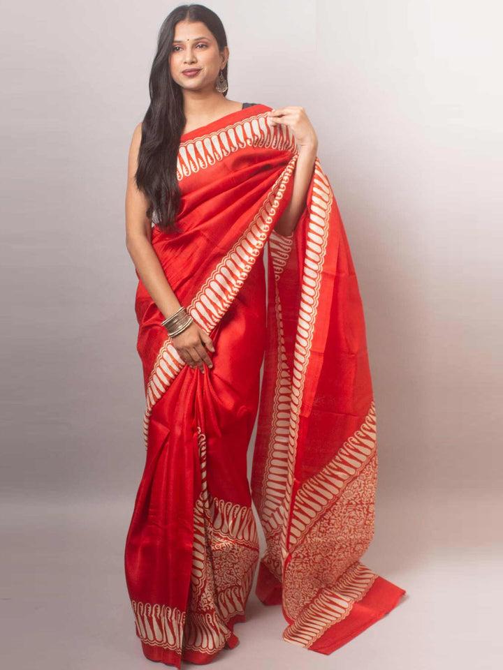 Three Ply Murshidabad Pure Silk - 18525 Saree AEVUM   