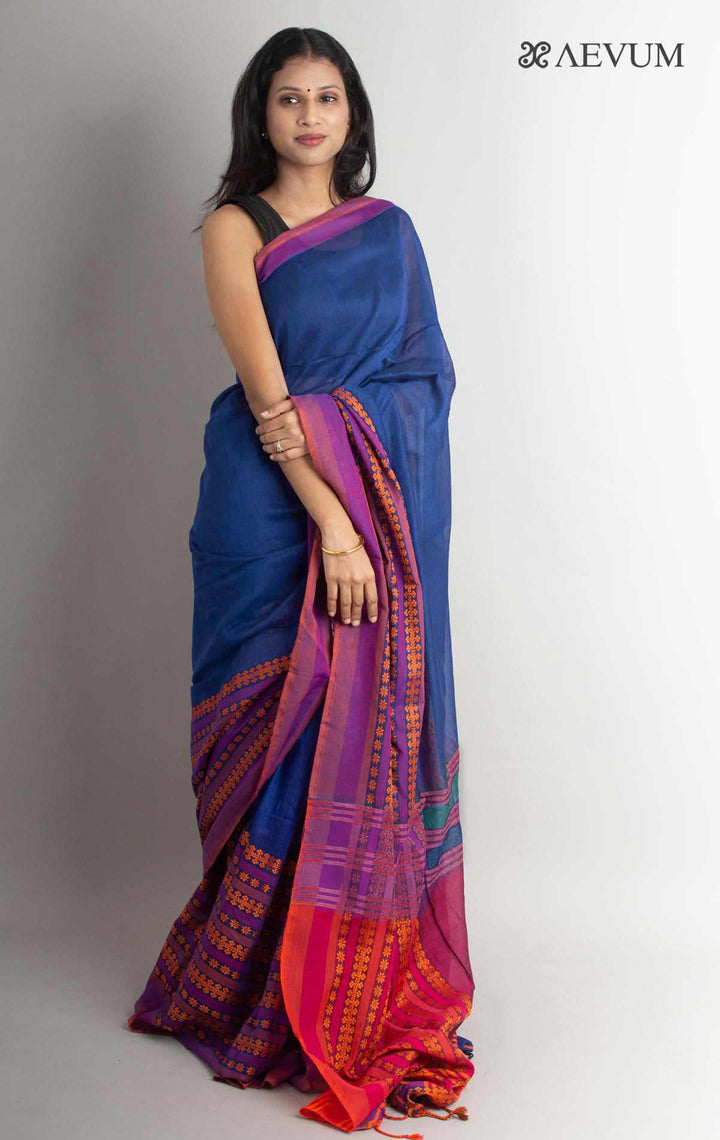 Begampuri Handwoven Premium Quality Bengal Cotton Saree - 19215 Saree AEVUM 2   