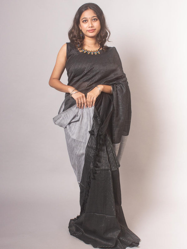 Bengal Cotton Khaadi Saree - 20433 Saree AEVUM   