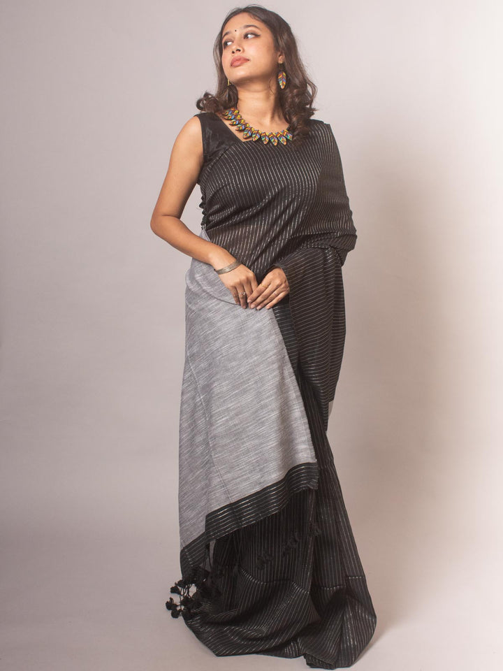 Bengal Cotton Khaadi Saree - 20433 Saree AEVUM   