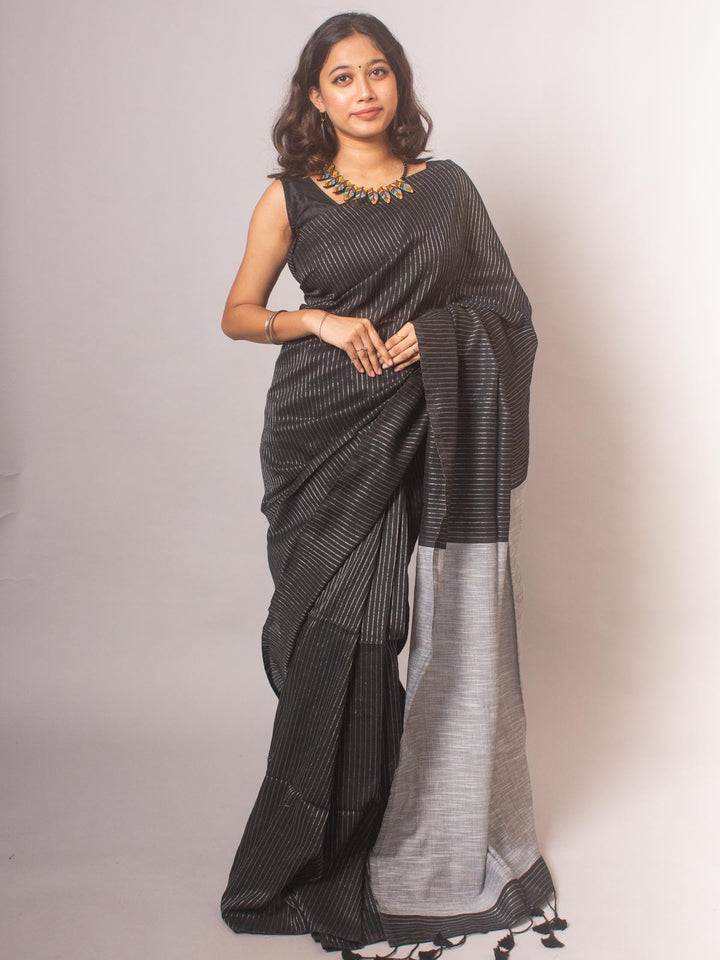 Bengal Cotton Khaadi Saree - 20433 Saree AEVUM   