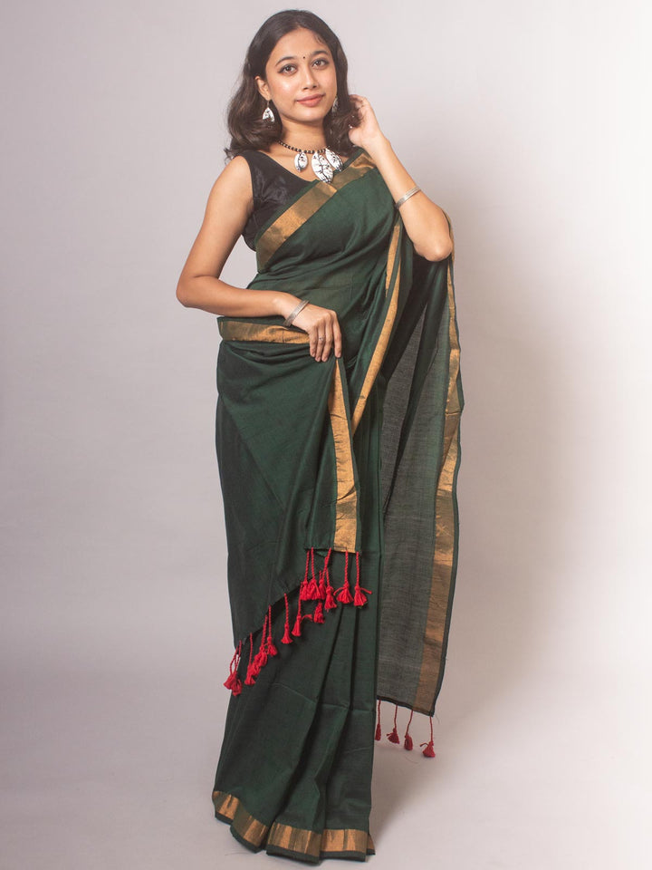 Bengal Cotton Khaadi Saree - 20435 Saree AEVUM   