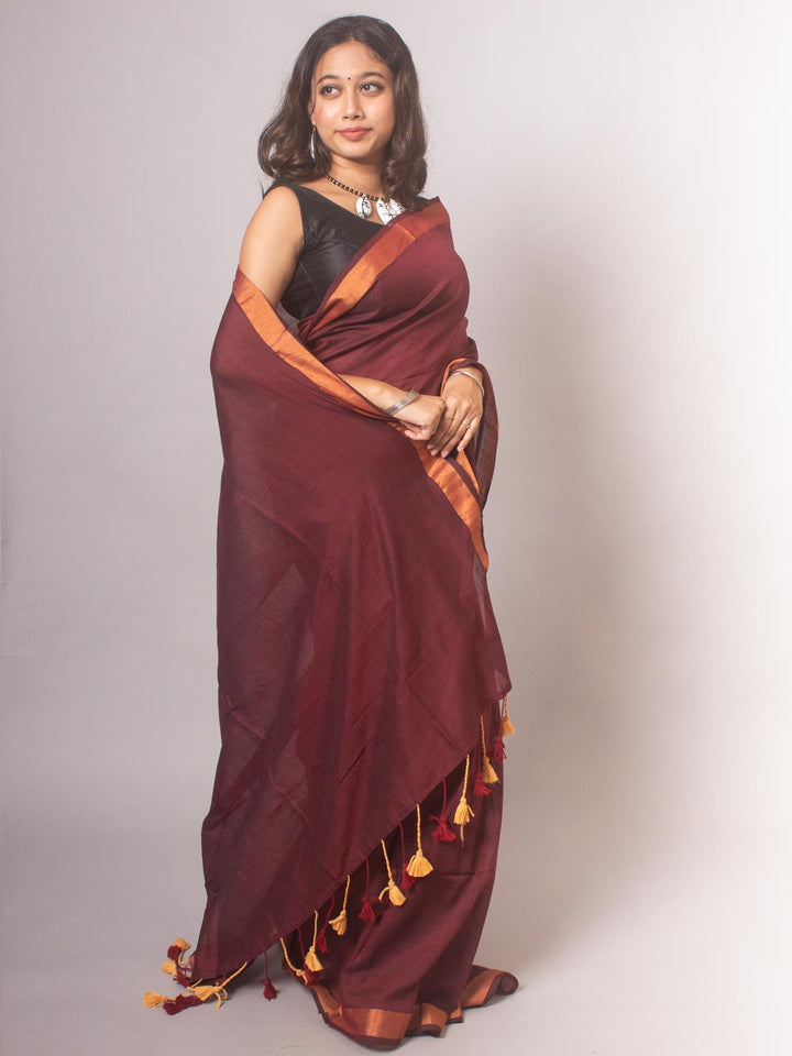 Bengal Cotton Khaadi Saree - 20437 Saree AEVUM   