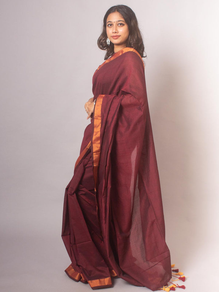 Bengal Cotton Khaadi Saree - 20437 Saree AEVUM   