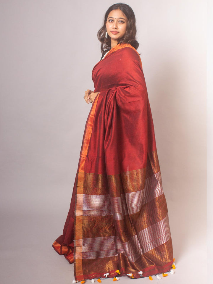 Bengal Cotton Khaadi Saree - 20445 Saree AEVUM   