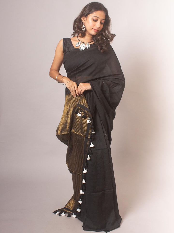 Bengal Cotton Khaadi Saree - 20447 Saree AEVUM   