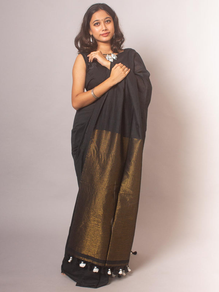 Bengal Cotton Khaadi Saree - 20447 Saree AEVUM   