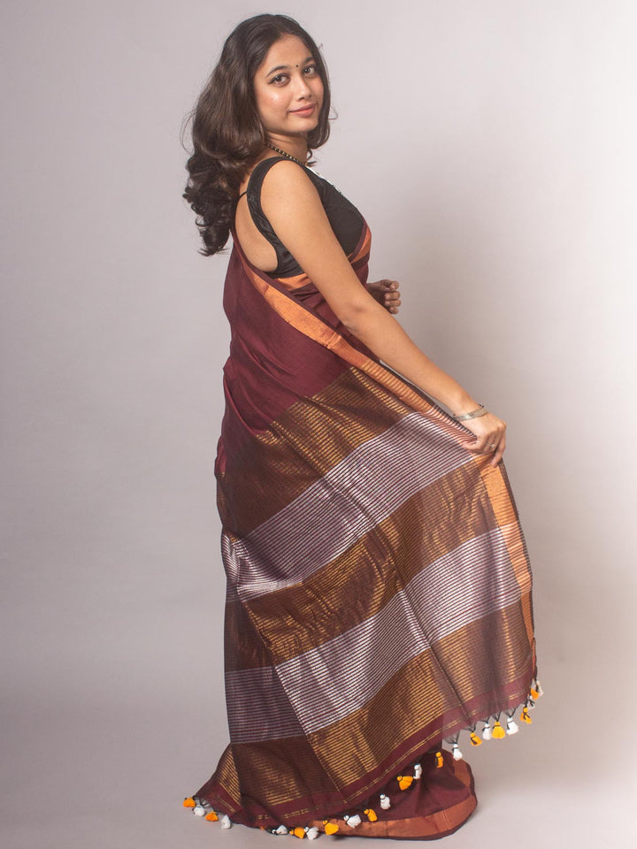 Bengal Cotton Khaadi Saree - 20449 Saree AEVUM   