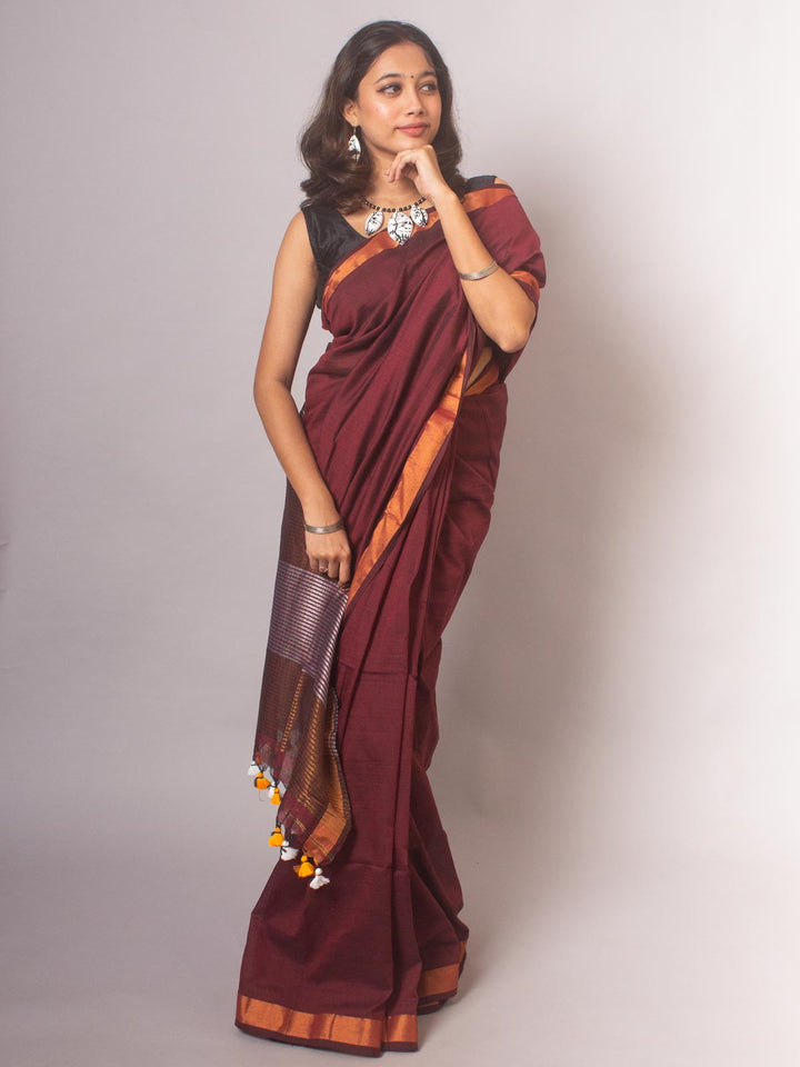 Bengal Cotton Khaadi Saree - 20449 Saree AEVUM   