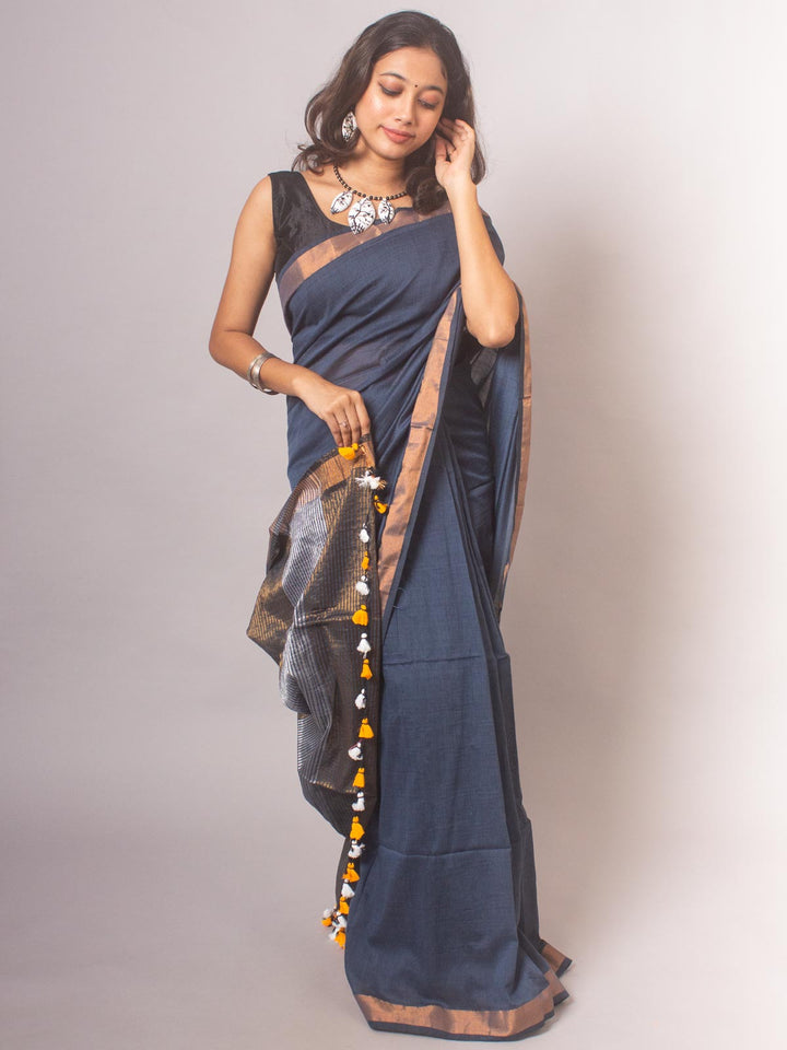 Bengal Cotton Khaadi Saree - 20451 Saree AEVUM   