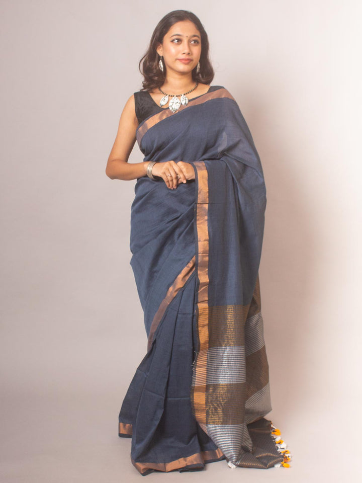 Bengal Cotton Khaadi Saree - 20451 Saree AEVUM   