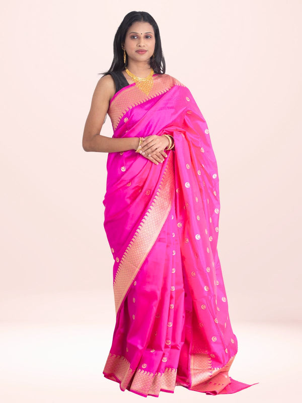 Kanjivaram Banarasi work Pure Silk Saree with Silk Mark - 2152 Saree Riya's Collection   