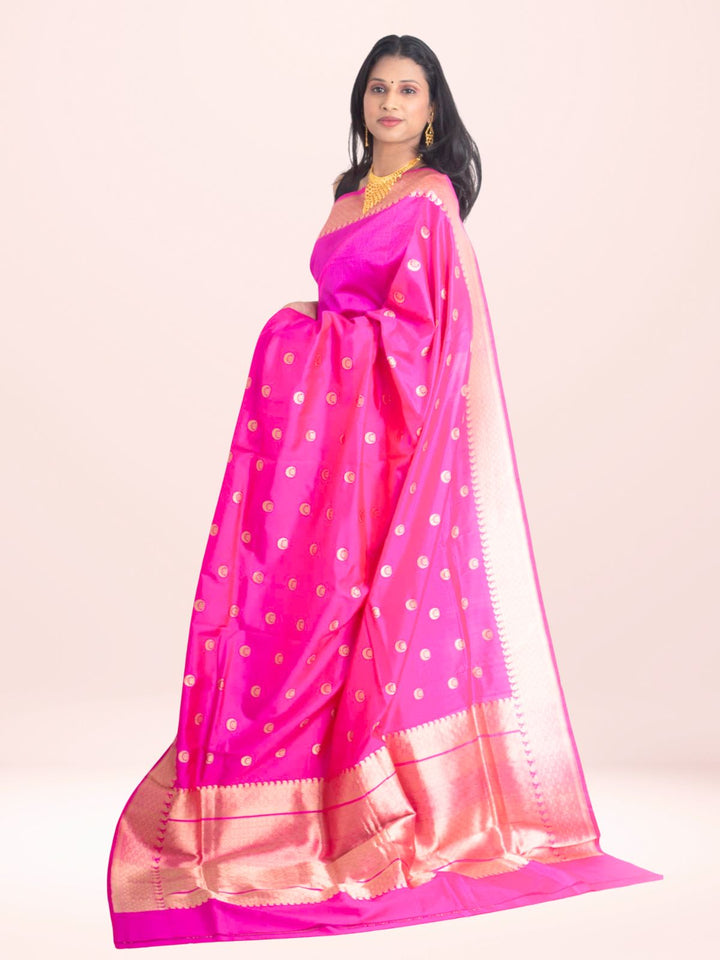 Kanjivaram Banarasi work Pure Silk Saree with Silk Mark - 2152 Saree Riya's Collection   