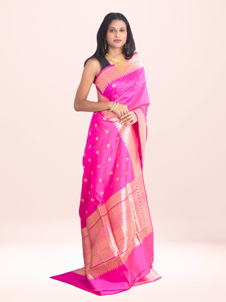 Kanjivaram Banarasi work Pure Silk Saree with Silk Mark - 2152 Saree Riya's Collection   