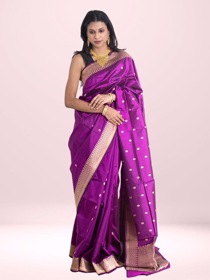 Kanjivaram Banarasi work Pure Silk Saree with Silk Mark - 2153 Saree Riya's Collection   