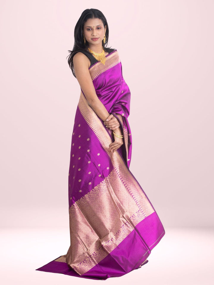 Kanjivaram Banarasi work Pure Silk Saree with Silk Mark - 2153 Saree Riya's Collection   