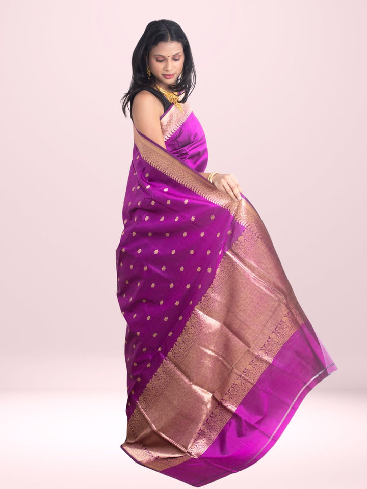 Kanjivaram Banarasi work Pure Silk Saree with Silk Mark - 2153 Saree Riya's Collection   