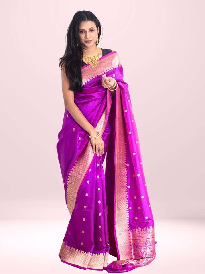 Kanjivaram Banarasi work Pure Silk Saree with Silk Mark - 2156 Saree Riya's Collection   