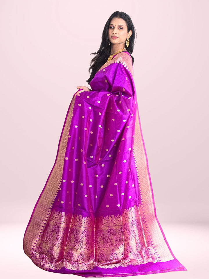 Kanjivaram Banarasi work Pure Silk Saree with Silk Mark - 2156 Saree Riya's Collection   