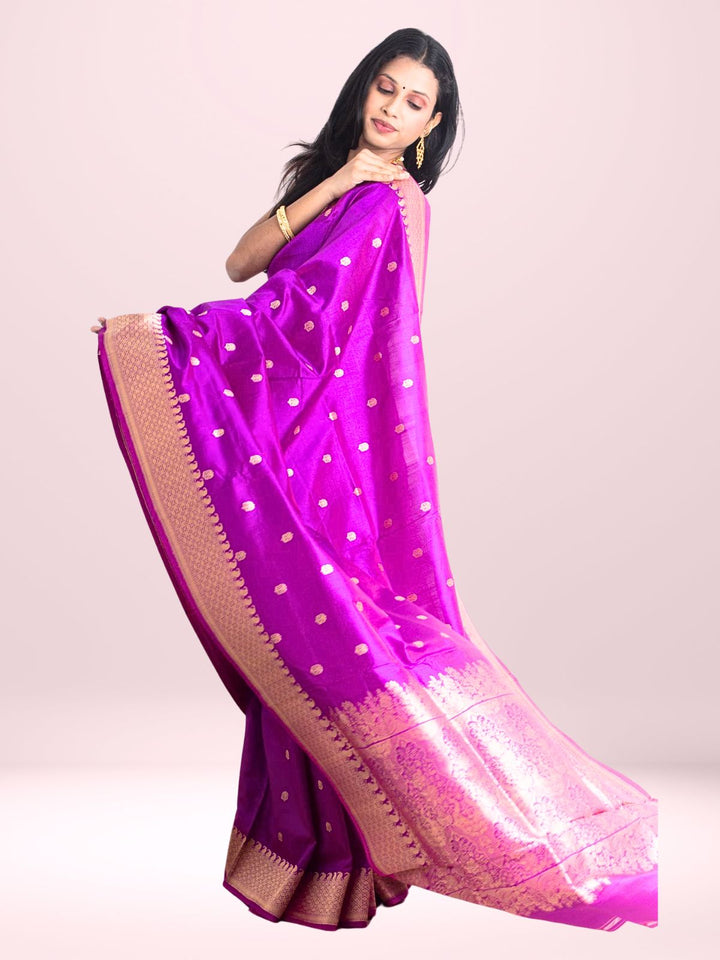 Kanjivaram Banarasi work Pure Silk Saree with Silk Mark - 2156 Saree Riya's Collection   