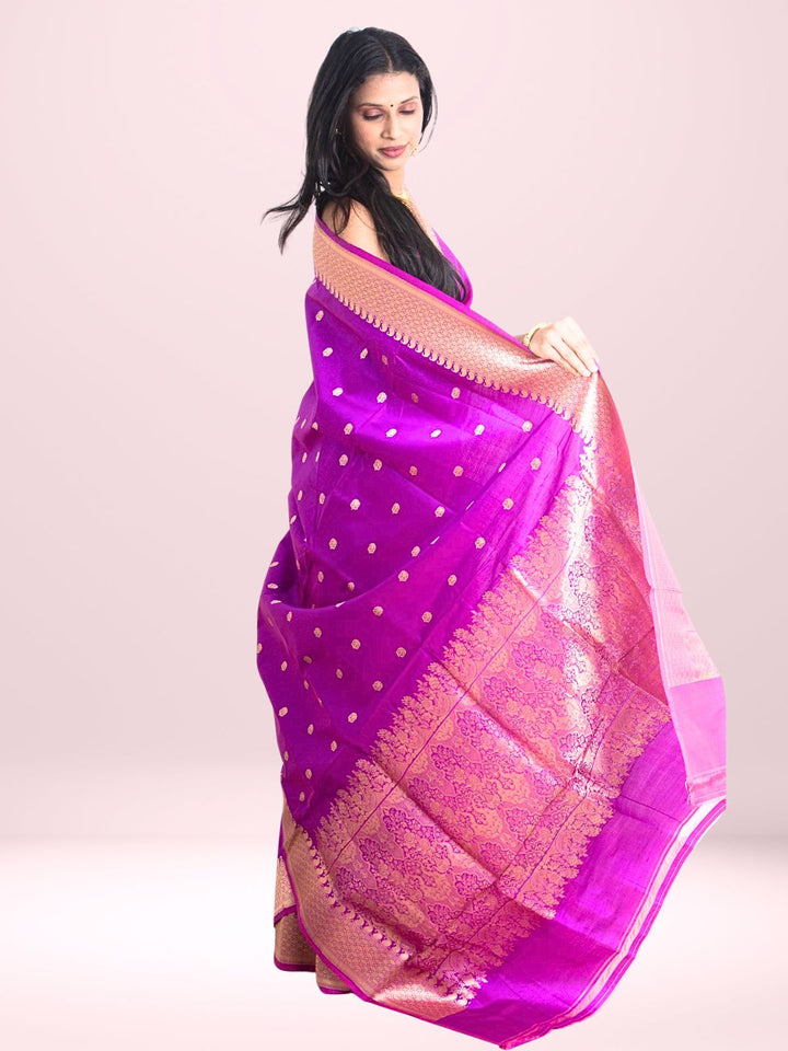 Kanjivaram Banarasi work Pure Silk Saree with Silk Mark - 2156 Saree Riya's Collection   