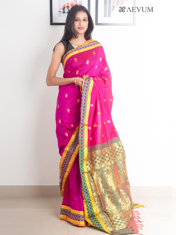 Kalyani South Cotton Silk Handloom Saree with Blouse Piece - 2208 Saree AEVUM