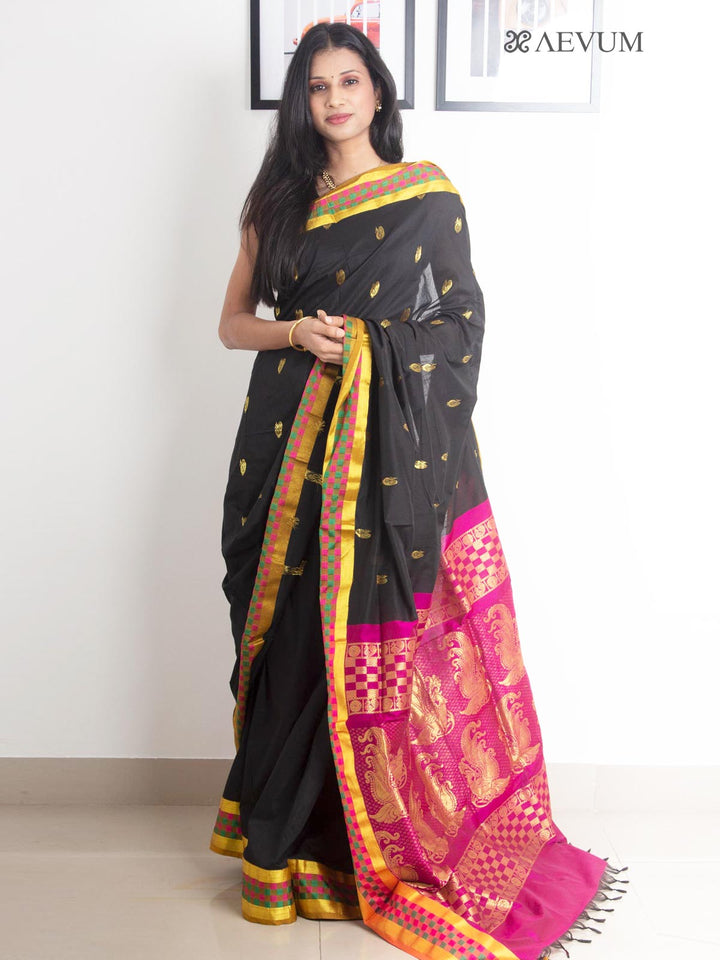 Kalyani South Cotton Silk Handloom Saree with Blouse Piece - 2209 Saree AEVUM