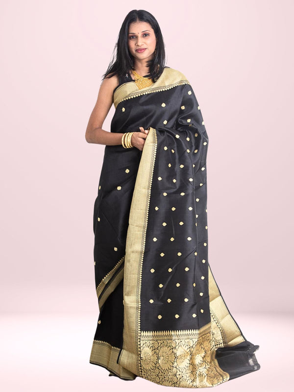 Kanjivaram Banarasi work Pure Silk Saree with Silk Mark - 2231 Saree Riya's Collection   