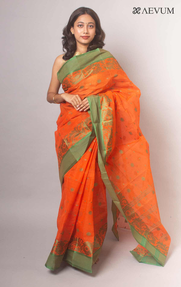 Bengal Cotton Tant Saree Without Blouse Piece - 2258 Saree Ashoke Pal   