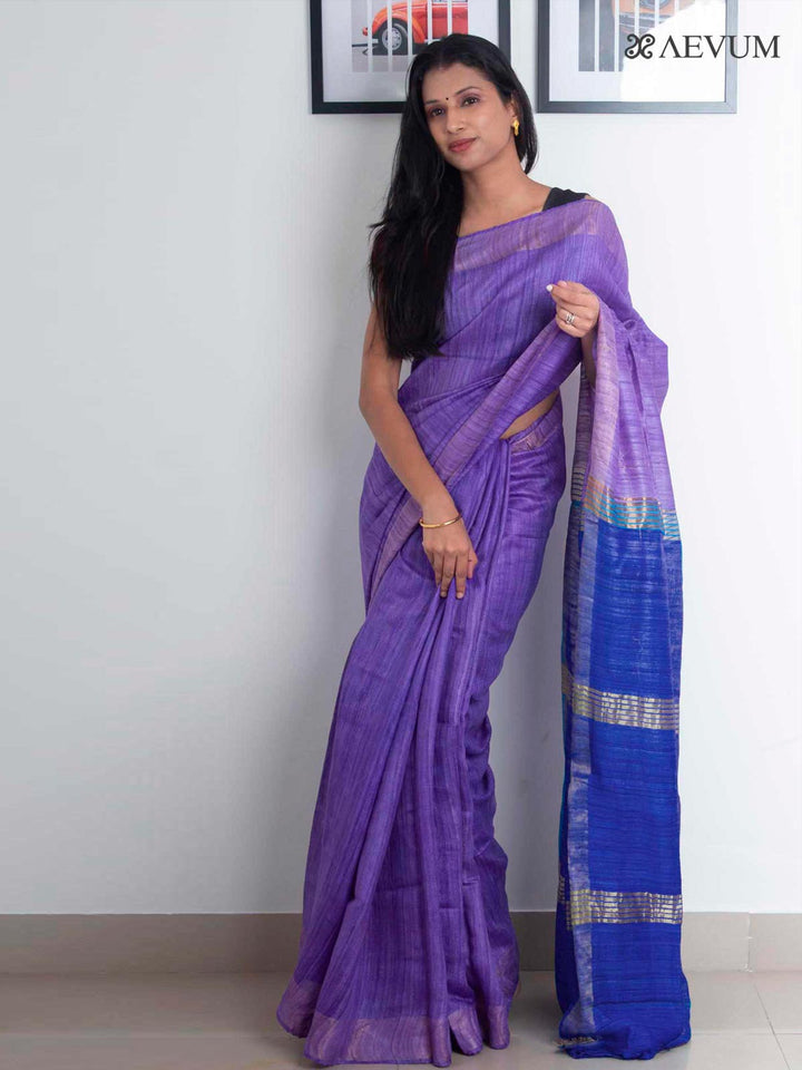 Pure Tussar Gicha Silk Saree with Silk Mark - 2271 Saree Raj   