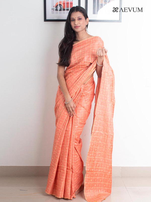 Katan Silk Saree with Checks - 2331 Saree Raj Dev Kumar   