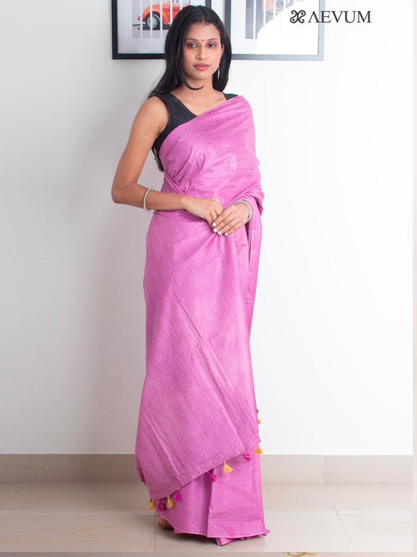 Katan Silk Saree with Lines - 2337 Saree Raj Dev Kumar   