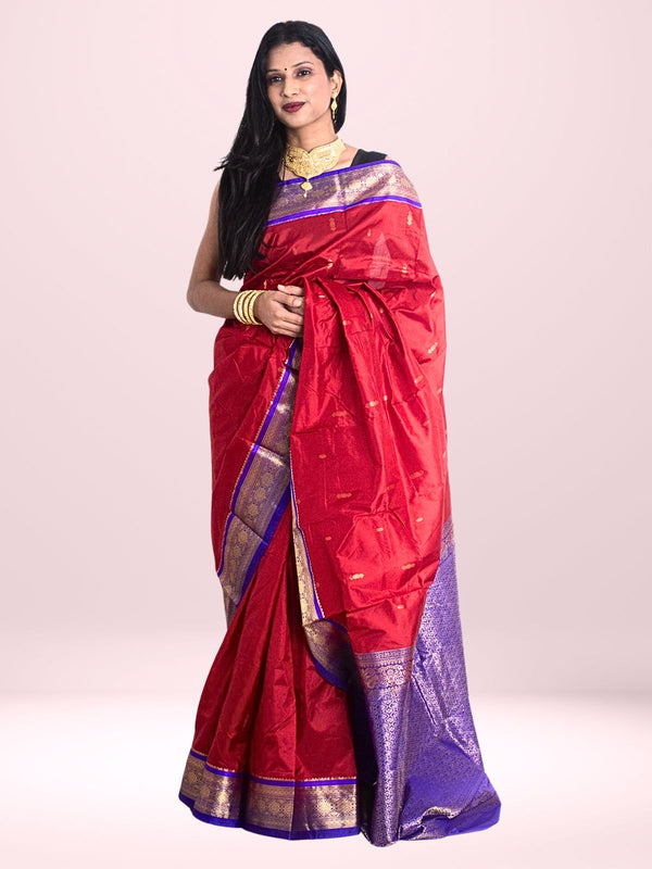 Kanjivaram Banarasi Handloom Pure Silk Saree with  Silk Mark - 2689 Saree Riya's Collection   