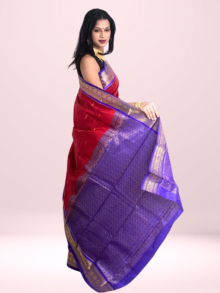 Kanjivaram Banarasi Handloom Pure Silk Saree with  Silk Mark - 2689 Saree Riya's Collection   