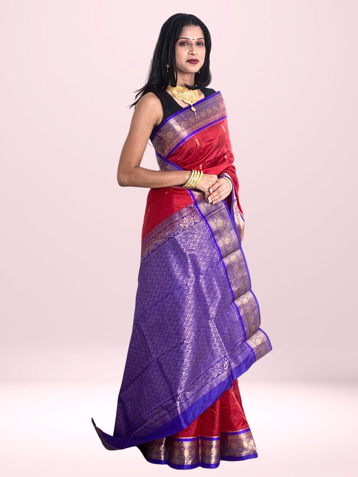 Kanjivaram Banarasi Handloom Pure Silk Saree with  Silk Mark - 2689 Saree Riya's Collection   