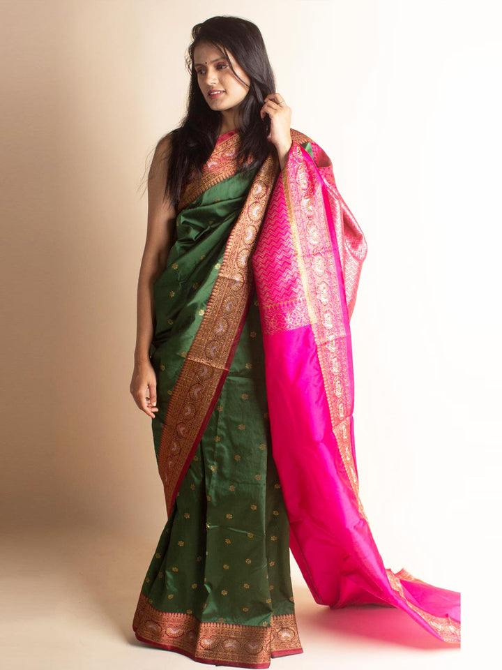 Soft Banarasi Silk Saree - 2958 Saree AEVUM   