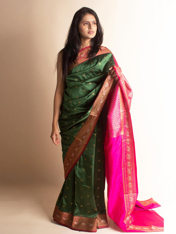 Soft Banarasi Silk Saree - 2958 Saree AEVUM   