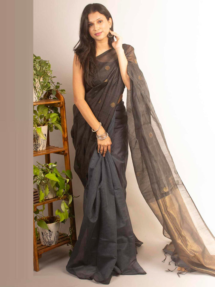 Ball Buti Matka Muslin Silk Saree - 3078 Saree AEVUM 2   