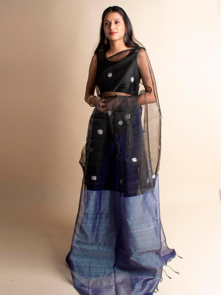 Ball Buti Matka Muslin Silk Saree - 3079 Saree AEVUM 2   