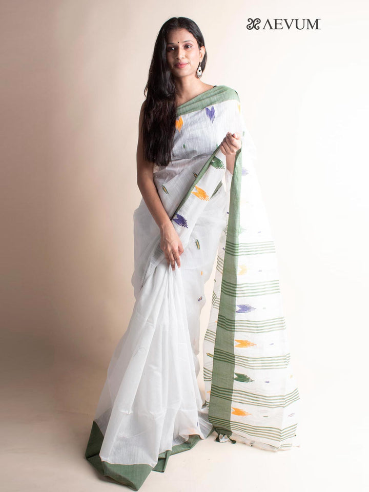 Tant Cotton Silk Bengal Handloom Saree - 3498 Saree Ashoke Pal   